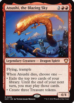 Atsushi, the Blazing Sky [Commander: Secrets of Strixhaven]