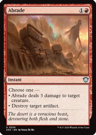 Abrade [Commander: Secrets of Strixhaven]