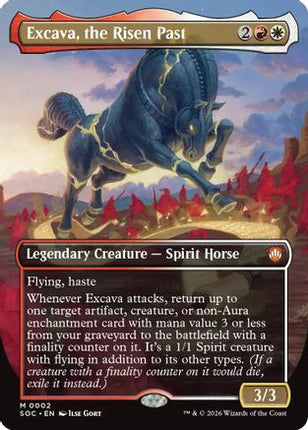 Excava, the Risen Past (Borderless) [Commander: Secrets of Strixhaven] Foil