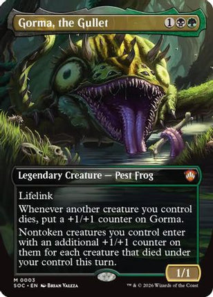 Gorma, the Gullet (Borderless) [Commander: Secrets of Strixhaven] Foil