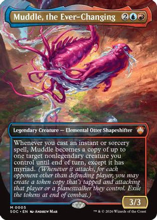 Muddle, the Ever-Changing (Borderless) [Commander: Secrets of Strixhaven] Foil