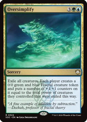 Oversimplify [Commander: Secrets of Strixhaven]