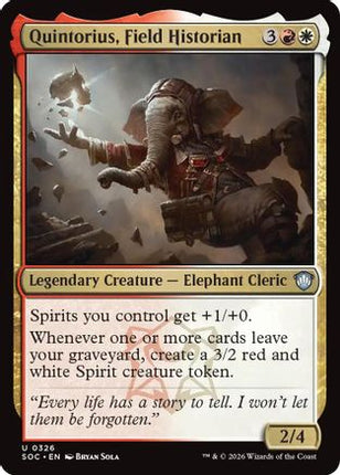 Quintorius, Field Historian [Commander: Secrets of Strixhaven]