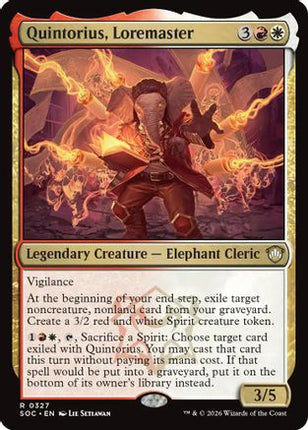 Quintorius, Loremaster [Commander: Secrets of Strixhaven]