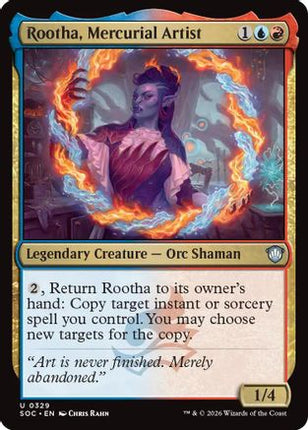 Rootha, Mercurial Artist [Commander: Secrets of Strixhaven]