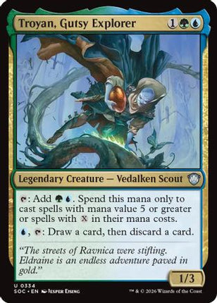 Troyan, Gutsy Explorer [Commander: Secrets of Strixhaven]