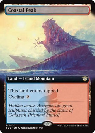Coastal Peak (Extended Art) [Commander: Secrets of Strixhaven]