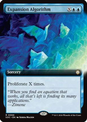 Expansion Algorithm (Extended Art) [Commander: Secrets of Strixhaven]