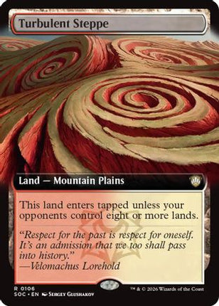 Turbulent Steppe (Extended Art) [Commander: Secrets of Strixhaven]