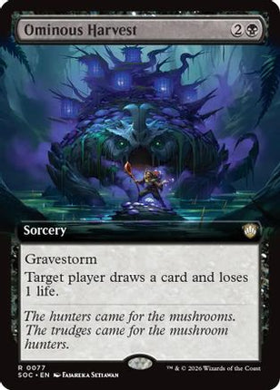 Ominous Harvest (Extended Art) [Commander: Secrets of Strixhaven]