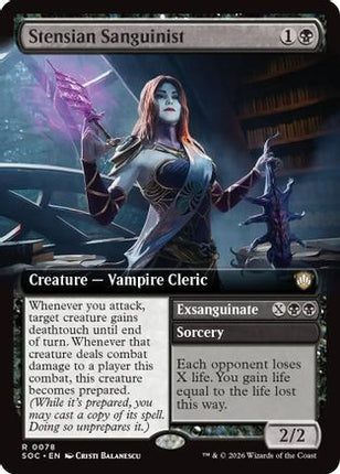 Stensian Sanguinist (Extended Art) [Commander: Secrets of Strixhaven]