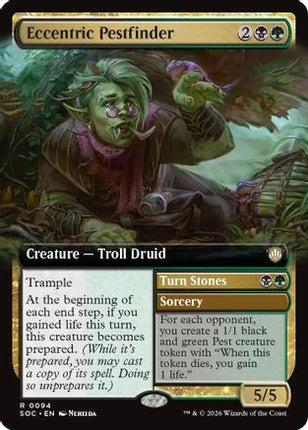 Eccentric Pestfinder (Extended Art) [Commander: Secrets of Strixhaven]