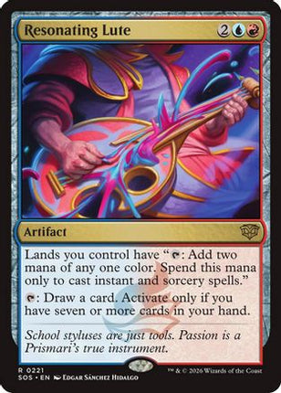 Resonating Lute [Secrets of Strixhaven] Foil