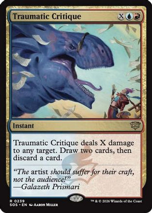 Traumatic Critique [Secrets of Strixhaven] Foil