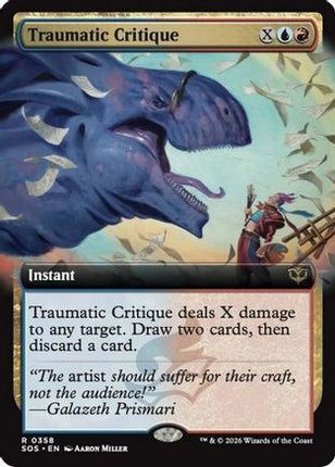 Traumatic Critique (Extended Art) [Secrets of Strixhaven] Foil