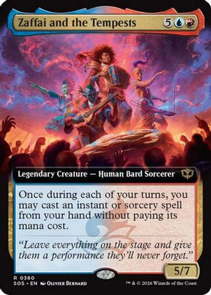 Zaffai and the Tempests (Extended Art) [Secrets of Strixhaven] Foil