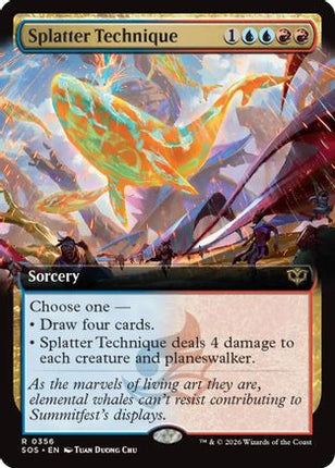 Splatter Technique (Extended Art) [Secrets of Strixhaven] Foil