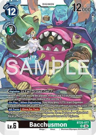 Bacchusmon [BT25-077] [Dual Revolution] Foil