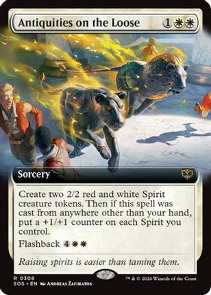 Antiquities on the Loose (Extended Art) [Secrets of Strixhaven] Foil