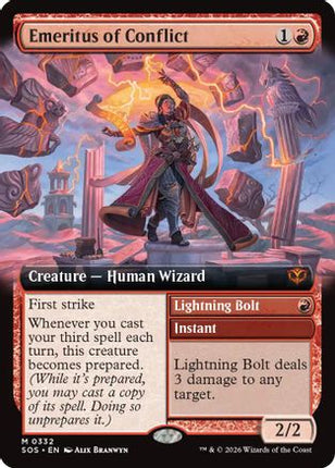 Emeritus of Conflict (Extended Art) [Secrets of Strixhaven] Foil