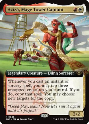 Aziza, Mage Tower Captain (Extended Art) [Secrets of Strixhaven] Foil