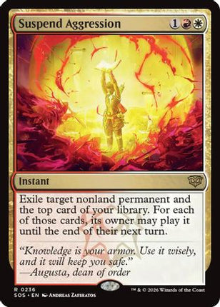 Suspend Aggression [Secrets of Strixhaven] Foil
