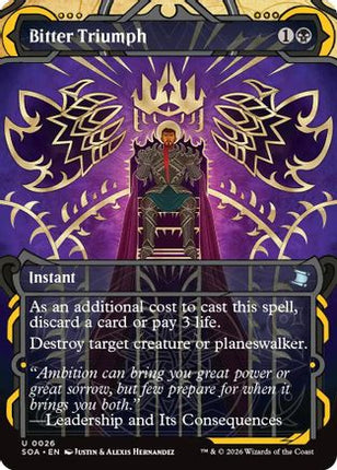 Bitter Triumph [Secrets of Strixhaven: Mystical Archive] Foil