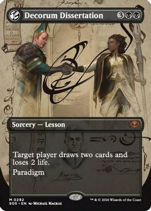Decorum Dissertation (Borderless) [Secrets of Strixhaven] Foil