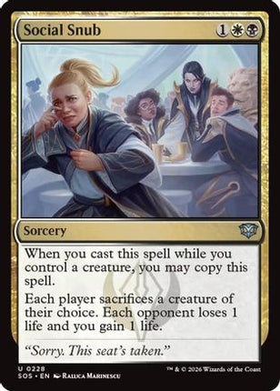 Social Snub [Secrets of Strixhaven] Foil