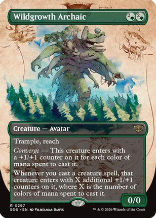 Wildgrowth Archaic (Borderless) [Secrets of Strixhaven] Foil