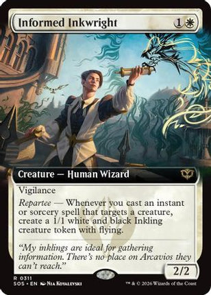 Informed Inkwright (Extended Art) [Secrets of Strixhaven] Foil