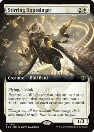 Stirring Hopesinger (Extended Art) [Secrets of Strixhaven] Foil