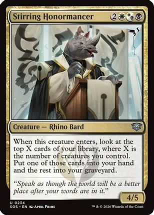 Stirring Honormancer [Secrets of Strixhaven] Foil