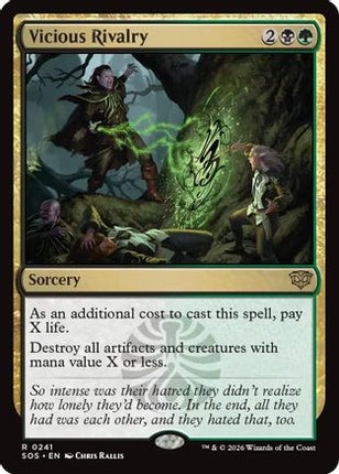 Vicious Rivalry [Secrets of Strixhaven] Foil