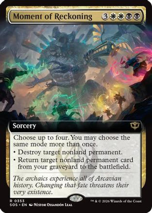 Moment of Reckoning (Extended Art) [Secrets of Strixhaven] Foil
