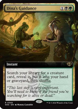 Dina's Guidance (Extended Art) [Secrets of Strixhaven] Foil