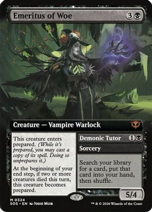 Emeritus of Woe (Extended Art) [Secrets of Strixhaven] Foil