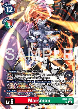 Marsmon [BT25-020] [Dual Revolution] Foil