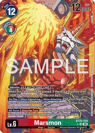 Marsmon (Alternate Art) [BT25-020] [Dual Revolution] Foil