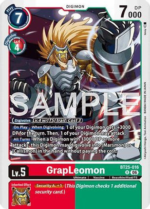 GrapLeomon [BT25-016] [Dual Revolution] Foil
