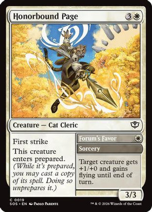 Honorbound Page [Secrets of Strixhaven] Foil