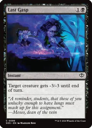 Last Gasp [Secrets of Strixhaven] Foil