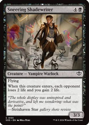 Sneering Shadewriter [Secrets of Strixhaven] Foil