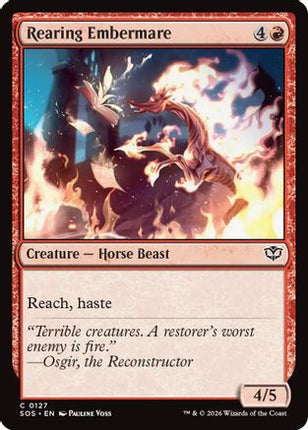 Rearing Embermare [Secrets of Strixhaven] Foil
