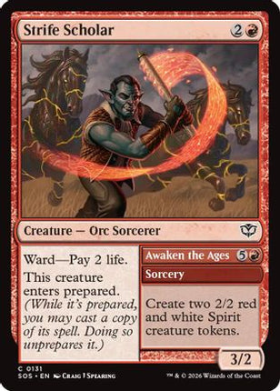Strife Scholar [Secrets of Strixhaven] Foil