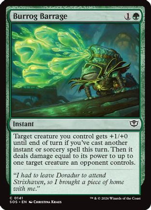 Burrog Barrage [Secrets of Strixhaven] Foil