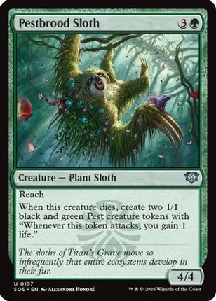 Pestbrood Sloth [Secrets of Strixhaven] Foil