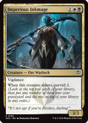 Imperious Inkmage [Secrets of Strixhaven] Foil