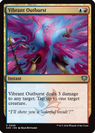 Vibrant Outburst [Secrets of Strixhaven] Foil