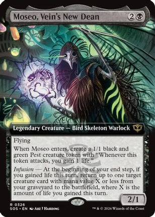 Moseo, Vein's New Dean (Extended Art) [Secrets of Strixhaven] Foil